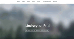 Desktop Screenshot of lindseyandpaul.com