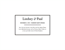 Tablet Screenshot of lindseyandpaul.com